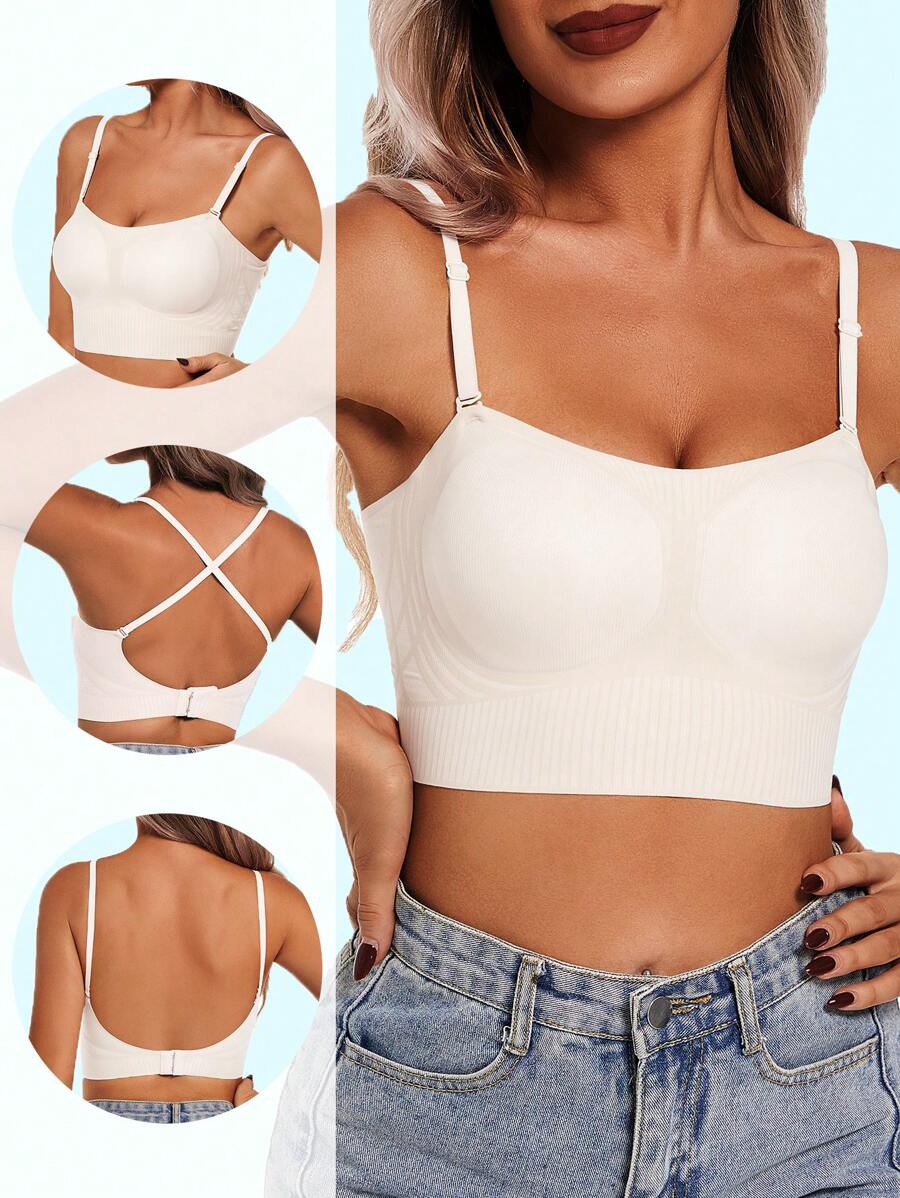 Sous-vêtements sexy dos nu, soutien-gorge push-up en forme de U, convient aux petites poitrines, lingerie