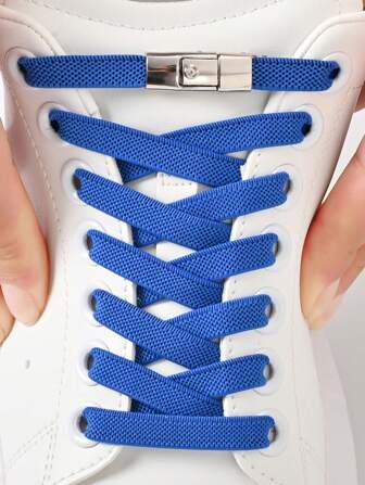 1 Paar elastische Schnürsenkel ohne Binden mit Umschaltklemme, schlicht/vielseitig/mehrfarbig/modische Schnürsenkel geeignet für Sneaker, Sportschuhe und Freizeitschuhe, Herrensportschuhe Laufschuhe Sommer