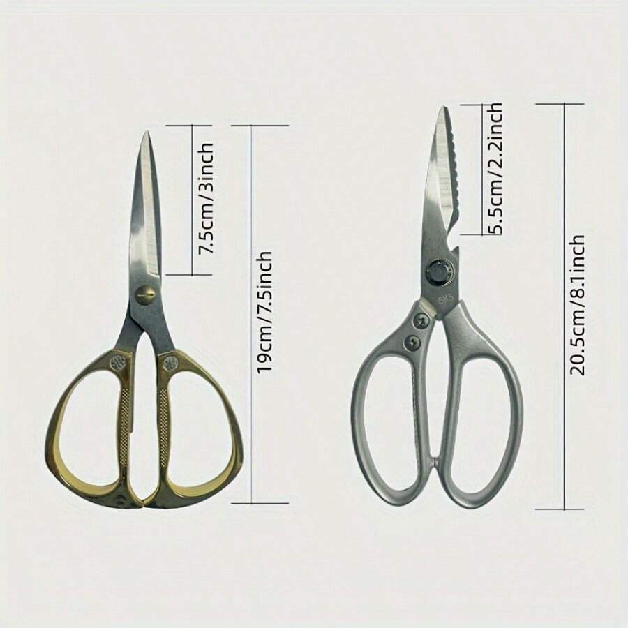Kitchen Scissors, Stainless Steel Strong Poultry Shears, For Cutting