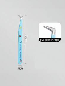 1 Pc Lash Tweezers Eyelash Extension Tweezers, Stainless Steel Straight Tip Tweezers Curved Tip Tweezers Individual Volume Eyelash Tweezers Isolation Tweezers False Lash Application Tools