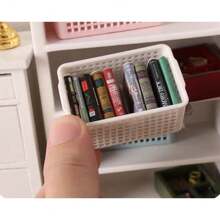 4/6Pcs Random Style Miniatures Dollhouse Books, Mini Books Dollhouse Accessories 1:12 Miniatures Books Dollhouse Decoration Accessories For Dollhouse Study Room Bedroom Library, DIY Furniture Model - Multicolor - View 5