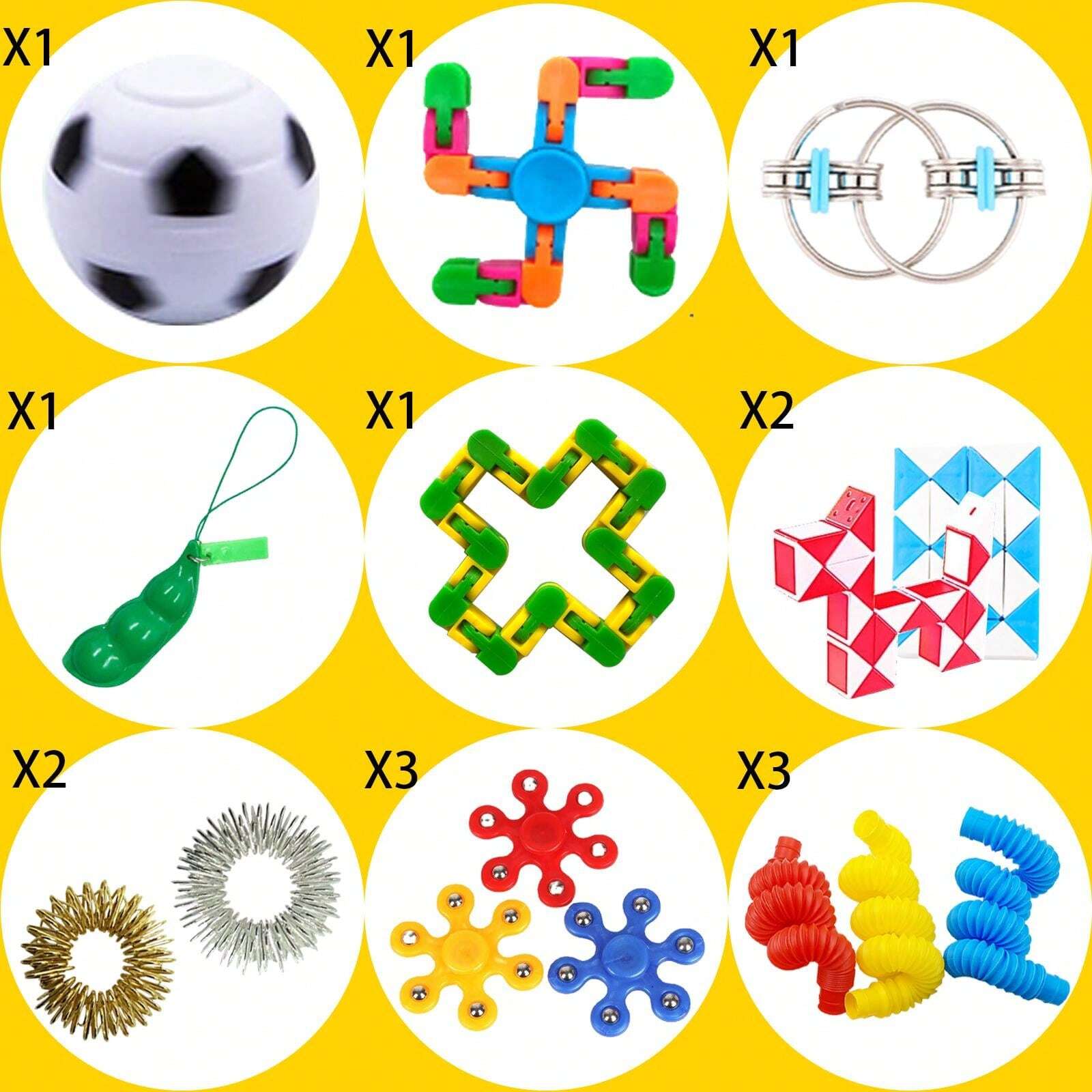 40 Bracciali Pop Poppers Fidget &ndash; Giocattoli Sensoriali Per Stress ADHD, Silicone Colorato