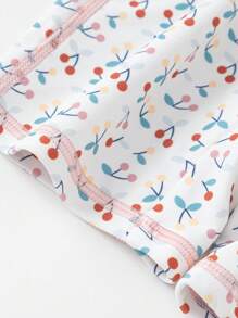 Balabala 巴拉巴拉儿童连体泳衣女童泳衣宝宝幼儿防晒中大童女孩彩色甜美印花 - 白色 - 查看 10