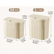 Simple Bathroom Trash Can, Wall-Mounted Large Capacity Garbage Bin With Waterproof And Bearing Features For Home And Toilet Home Bathroom Decor Bathroom Organizer Fall Decor Back To School