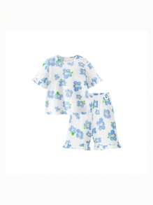 mini bala Pijama de verano de algodón transpirable para niño en casa
