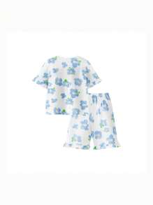 mini bala Pijama de verano de algodón transpirable para niño en casa