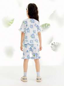 mini bala Pijama de verano de algodón transpirable para niño en casa