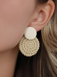 Pendientes largos redondos