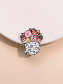 1 pieza Broche de Macetero de Bola de Discoteca Divertido, Accesorio Cómico y de Dibujos Animados para uso diario tanto para hombres como para mujeres