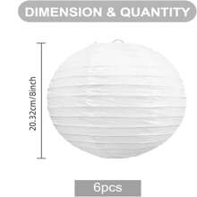 10Pcs White Chinese Japanese Paper Lantern Mixed Size Hanging Paper Lantern Decoration Party Lantern For Wedding Birthday Halloween Party DIY, 5 Sizes,Christmas