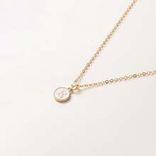 1 Stück Modische Halskette Mit Buchstaben-anhänger, Personalisierte Buchstaben-halskette Für Frauen Und Mädchen, Goldfarben, Geschenk-accessoires