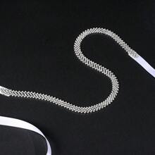 New Arrival elegancki pas ze strasami dla nowożeńców do sukni ślubnej formalne akcesoria do sukni, kryształowy diament damski łańcuszek w talii na ślub i imprezę i bankiet