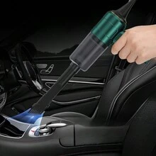 1 Máy hút bụi cầm tay không dây di động cho ô tô, Máy hút bụi cầm tay có lực hút mạnh, Máy hút bụi mini nhỏ gọn - màu xanh lá - Xem 8