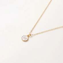 1 Stück Modische Halskette Mit Buchstaben-anhänger, Personalisierte Buchstaben-halskette Für Frauen Und Mädchen, Goldfarben, Geschenk-accessoires