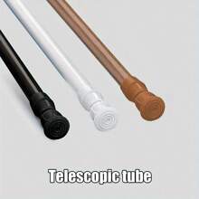 FEPK 2 件多功能伸缩杆浴帘支撑底座、鞋柜窗帘杆支架、可调节免钉浴帘支撑架、壁挂式窗帘挂钩、毛巾杆支架挂钩、厨房浴室卫生间卧室客厅配件家居浴室装饰秋季装饰浴室配件返校