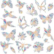 Rainbow Suncatcher Window Stickers PVC Cat Butterfly Prism Glass Wall Sticker Home Kids Bedroom Decoration Self Adhesive Decal, Stickers, Wall Decal, Vinyl Decal For Home Decorations, Spring Decoration Items Refresh Your Home, Festival Decoration Stickers Gifts Birthday Graduation - Multicolor - View 2