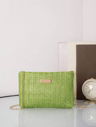 Modische, kleine gewebte Schulter-Umhängetasche