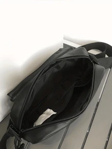 Men's Pu Shoulder Bag, Chest Bag, Coin Purse, Messenger Bag Winter Holiday Tote Bag Fany Pack Beach Bag Gym Bag Black Bag Hiking Large Capacity Multi-Functional Portable Vacation Hip Bag Christmas Gifts School Supplies New Life Items For Students Men Essentials Side Bag Purse Essentials Fashion Men's Bags Business Graduation Small Bag Body Bag Pouch