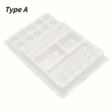 Plastic Disposable Ink Cup Tray, Pigment Rack Holder, Tattoo Needle Holder Container Cup Stand Kit Tattoo Supply - Clear - View 3