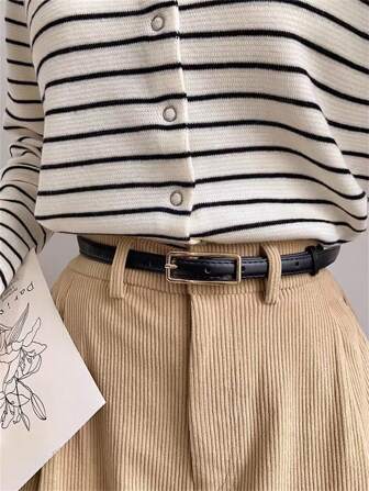 1 Peça Cinto de Cintura Feminino Multicolorido, Cinto Decorativo Simples e Fashion para Saias e Calças para Estudantes e Uso Diário