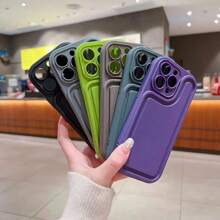 1 szt. Fioletowy wzór toru wyścigowego TPU Etui na telefon Moda Ochrona przed upadkiem kompatybilna z Apple IPhone 15 Pro Max, prosta konstrukcja Pełna obudowa kompatybilna z IPhone 14/13/12/11
