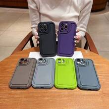 1 szt. Fioletowy wzór toru wyścigowego TPU Etui na telefon Moda Ochrona przed upadkiem kompatybilna z Apple IPhone 15 Pro Max, prosta konstrukcja Pełna obudowa kompatybilna z IPhone 14/13/12/11
