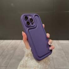 1 szt. Fioletowy wzór toru wyścigowego TPU Etui na telefon Moda Ochrona przed upadkiem kompatybilna z Apple IPhone 15 Pro Max, prosta konstrukcja Pełna obudowa kompatybilna z IPhone 14/13/12/11