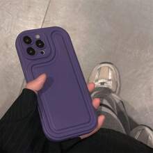 1 szt. Fioletowy wzór toru wyścigowego TPU Etui na telefon Moda Ochrona przed upadkiem kompatybilna z Apple IPhone 15 Pro Max, prosta konstrukcja Pełna obudowa kompatybilna z IPhone 14/13/12/11