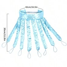 1pc Blue Octopus Hair Curler, Heatless Curling Wand, Hair Styling Tool For Elegant And Pretty Hairstyles, Ideal Gift - Blue - View 4