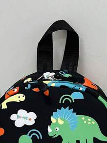 Cartoon Dinosaur Mini Backpack, Cute Backpack, Fun Shoulder Bag, Travel And Outdoor Backpack, Travel Bag - Multicolor - View 3