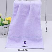 5pcs Soft Fruit Pattern Embroidered Washcloths For Daily Bath Use, Baby - Multicolor - View 5
