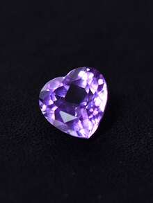 Natural Amethyst Oval Faceted Gemstone Full Body Crystal Accessories Ring Pendant Diy Healing Stone Energy Stone Meditation Stone - Purple - View 6