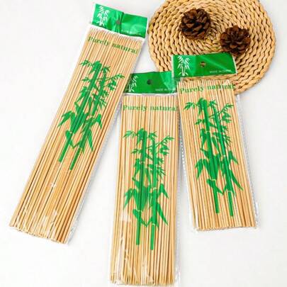 90pcs/180pcs Bamboo Sticks Bouquet Snacks Bamboo Sticks Skewers Spicy Hot Pot Fruit Lamb Kebabs BBQ Sticks