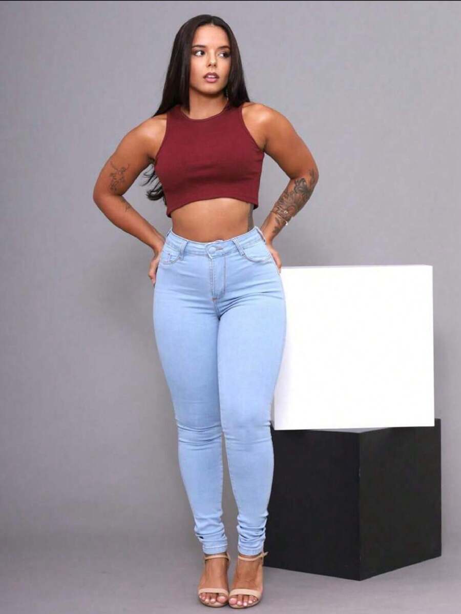 Women Jeans - Celeste - Ver 1