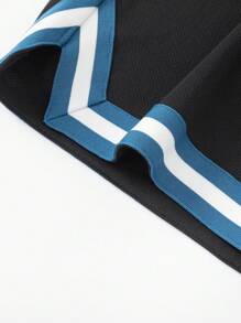 Balabala Conjunto de dos piezas de verano para niños, camiseta de manga corta mediana y grande de baloncesto deportivo para el verano 2024
