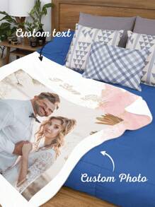 1 Stück personalisierte Foto-Decke, individuelle Decke mit Foto und Text, Decke mit Fotocollage, personalisierte Hundedecke, personalisierte Wurfdecken, für Büro, Hund Foto Decke, Collagedecke, Beste Freund Foto Decke, gemütliche Decke, Familienfoto-Geschenk, Hochzeitsgeschenk, Geburtstagsgeschenk, Muttertagsgeschenk, Vatertagsgeschenk, Geschenk für Mutter/Vater, Geschenk für Freund, Geschenk für sie