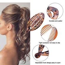 4pcs Hair Clips Vintage Clincher Combs Tool For Thick Curly Hair Accessories Fishtail Double Banana Clip Set For Women Girls Hair Claws Claw Clips Hair Jaw Clip Hair Clamps Hair Clutch Hair Catcher Clip