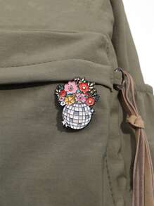 1 pieza Broche de Macetero de Bola de Discoteca Divertido, Accesorio Cómico y de Dibujos Animados para uso diario tanto para hombres como para mujeres
