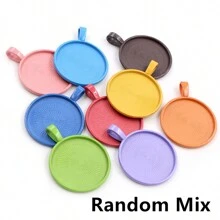 5 pièces de 25mm de diamètre intérieur Base de support de cabochon rond pour pendentif, à décorer soi-même pour la conception de bijoux