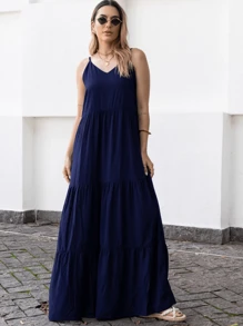 Women Dresses - Navy Blue - View 1