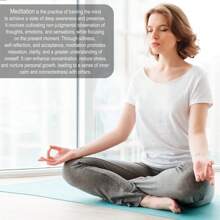 A5 Meditation Journal: Daily Reflection Notebook - Seek Spiritual Serenity, Self-Discovery Log For Beginners, Ideal Gift For Spiritual Seekers - 100gsm Paper Back To School - Purple - View 6