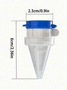 1pc/2pcs Creative Milk Carton Beverage Pourer With Lid, Anti-Leak And Sealing Extended Nozzle For Milk And Drinks - Blue - View 2