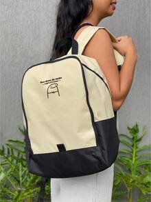Women Functional Backpacks - 米色 - 查看 2