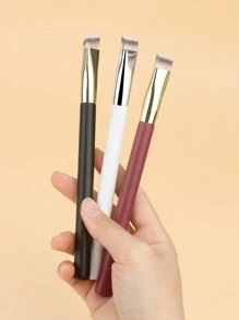 1pc Angled Concealer Makeup Brush, Face Highlighter Brush, Crease-Free Powder Brush - Multicolor - View 7