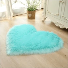 Tapete Corazón 60 Cm Felpa Suave Cómodo Tapetes Para Puertas Multiusos Importadora Tim ChengLeody - Azul - Ver 2