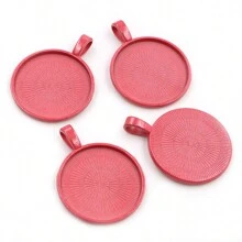 5 pièces de 25mm de diamètre intérieur Base de support de cabochon rond pour pendentif, à décorer soi-même pour la conception de bijoux