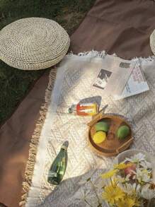 1 pezzo Stuoia multi-funzionale in stile INS per picnic all'aperto, tessuto spesso antiumidità portatile coperta da campeggio per molte persone