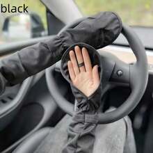 1 双女士宽松透气防晒臂套，驾驶防紫外线冰布手套 - 彩色 - 查看 7