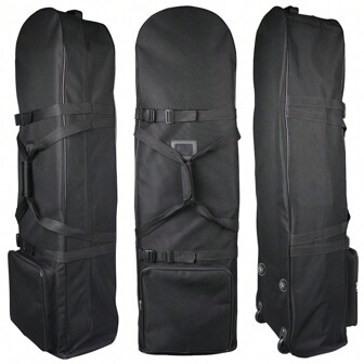 Soft Golf Travel Bags With Stabilizing Straps Heavy Duty 900D Polyester Oxford Wear Resistant Extra Storage Pocket