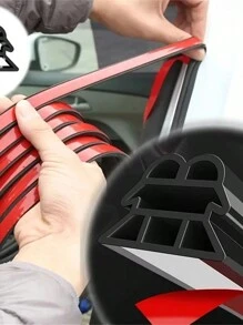 Tiras de sellado impermeables de caucho Autoadhesivo a prueba de polvo, aislamiento acústico y reducción de ruido para automóviles,Sello de la puerta del automóvil,Tiras de sellado para coche,Tiras antipolvo para coche,Tiras impermeables para coche,Tiras de sellado de automóviles,Tira de sellado para Automóviles universal,Tira de goma resistente al agua para auto,Barras de polvo para vehículos,Tiras insonorizadas para coche,Tiras de sellado del maletero del coche,Tiras de sellado del capó para automóvil, Sello con reducción de ruido para auto,Automóviles Accesorios - Negro - Ver 4